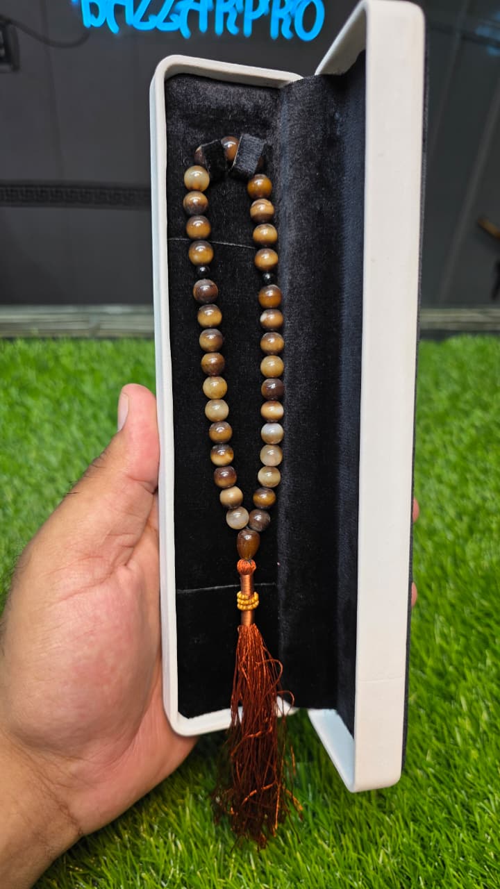 Natural Aqeeq Tasbeeh 33 Beads