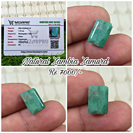 Premium Quality Zambia Zamurd With Lab Certificate