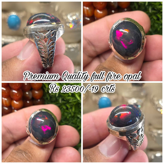 Premium Quality Full Fire Opal Ring