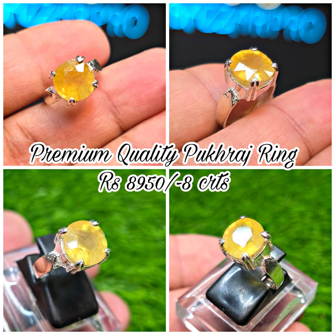 Premium Quality Pukhraj Ring
