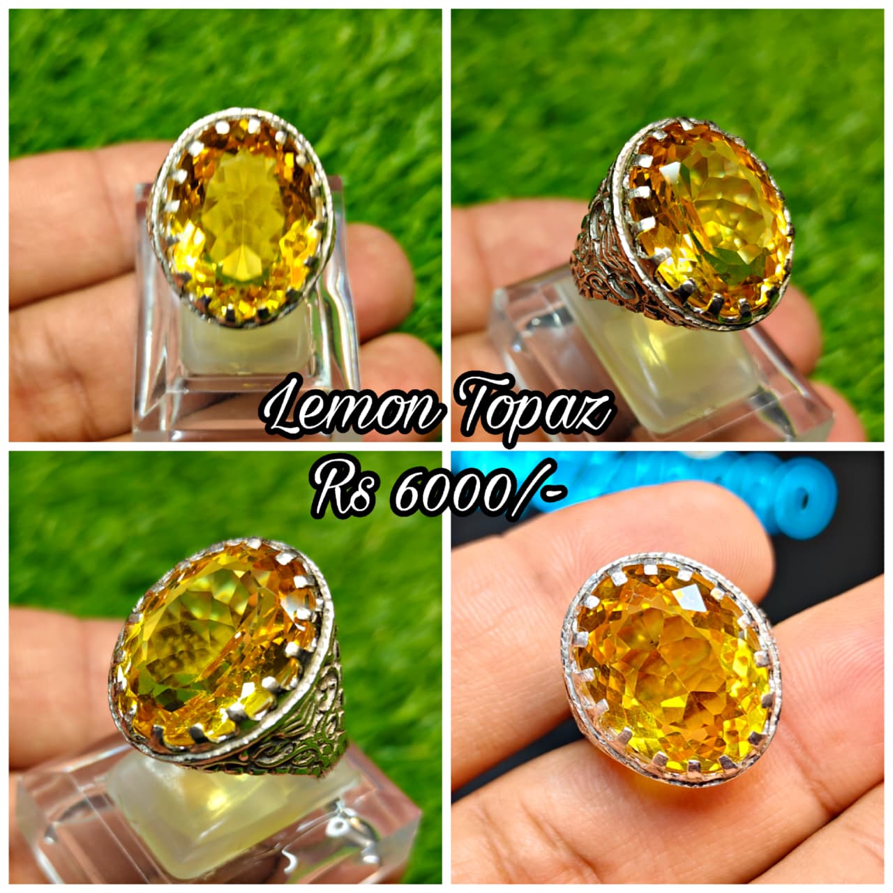 Premium Quality Lemon Topaz Ring