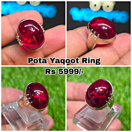 Premium Quality Pota Yaqoot Ring