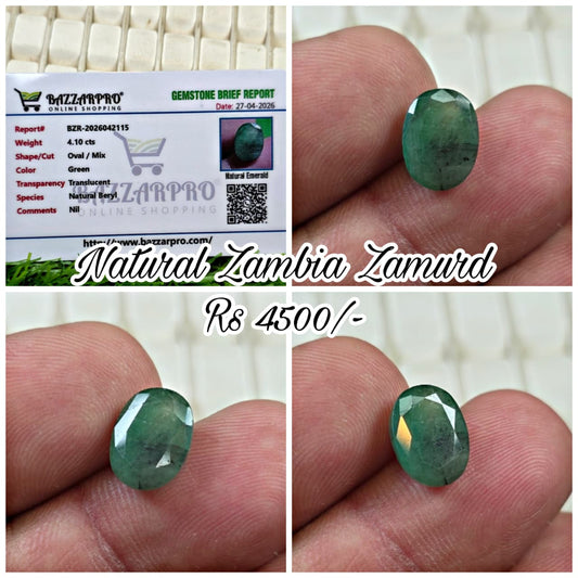 Premium Quality Zambia Zamurd With Lab Certificate