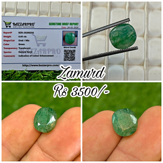 Premium Quality Zambian Zamurd With Lab Certifice