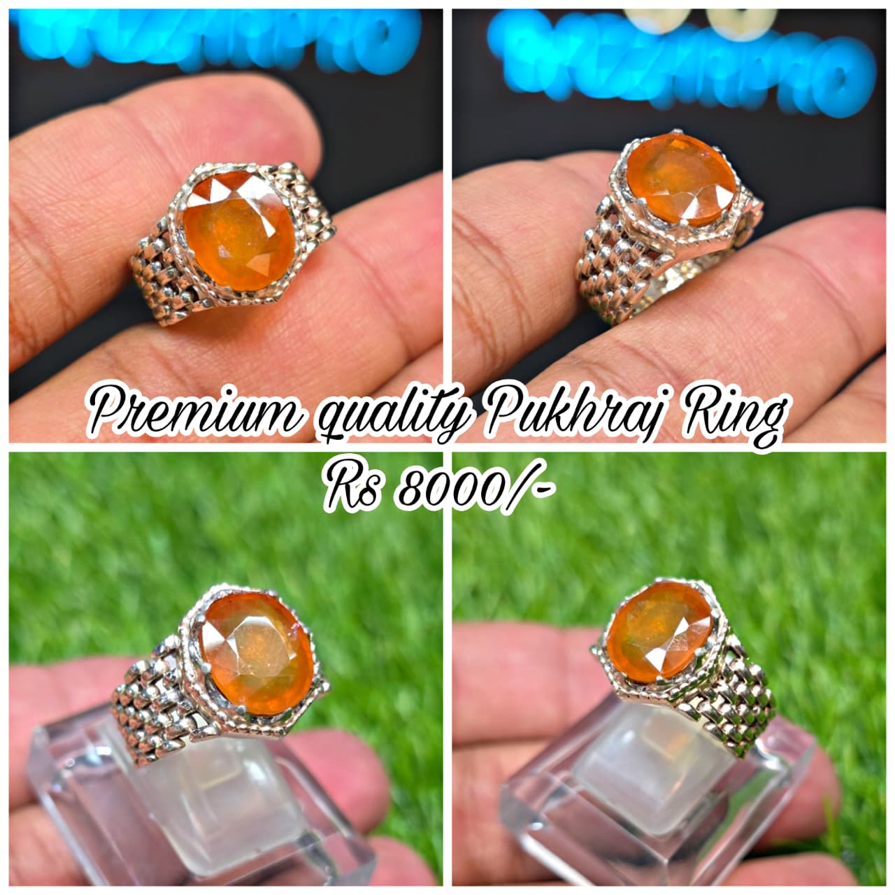 Premium Quality Pukhraj Ring