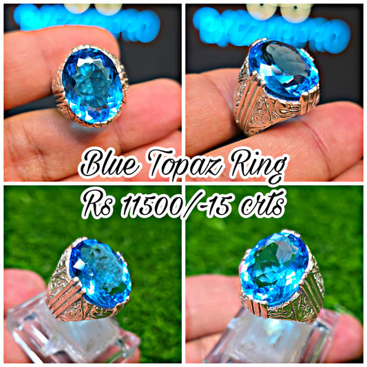 Premium Quality Blue Topaz Ring