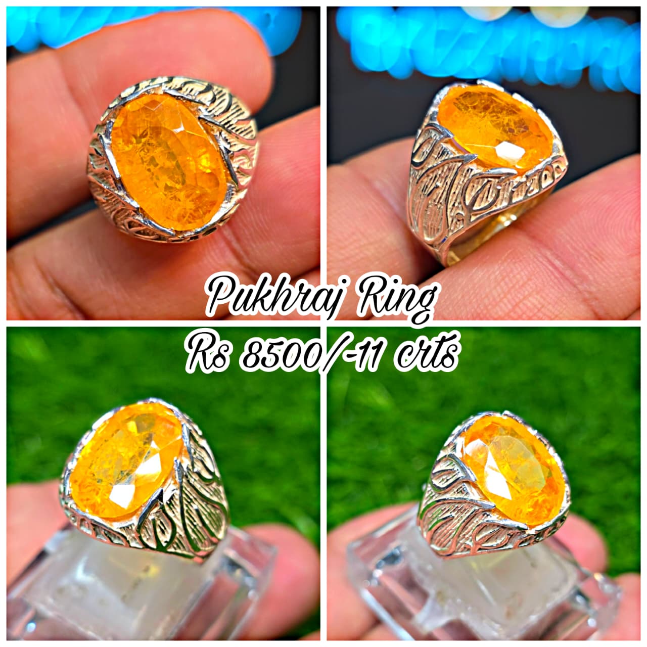 Premium Quality Pukhraj Ring