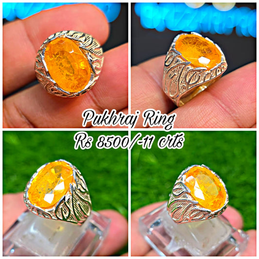 Premium Quality Pukhraj Ring