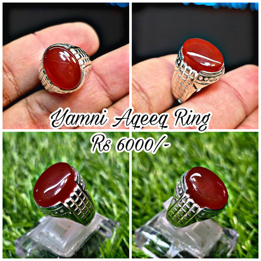 Premium Quality Yamni Aqeeq Ring