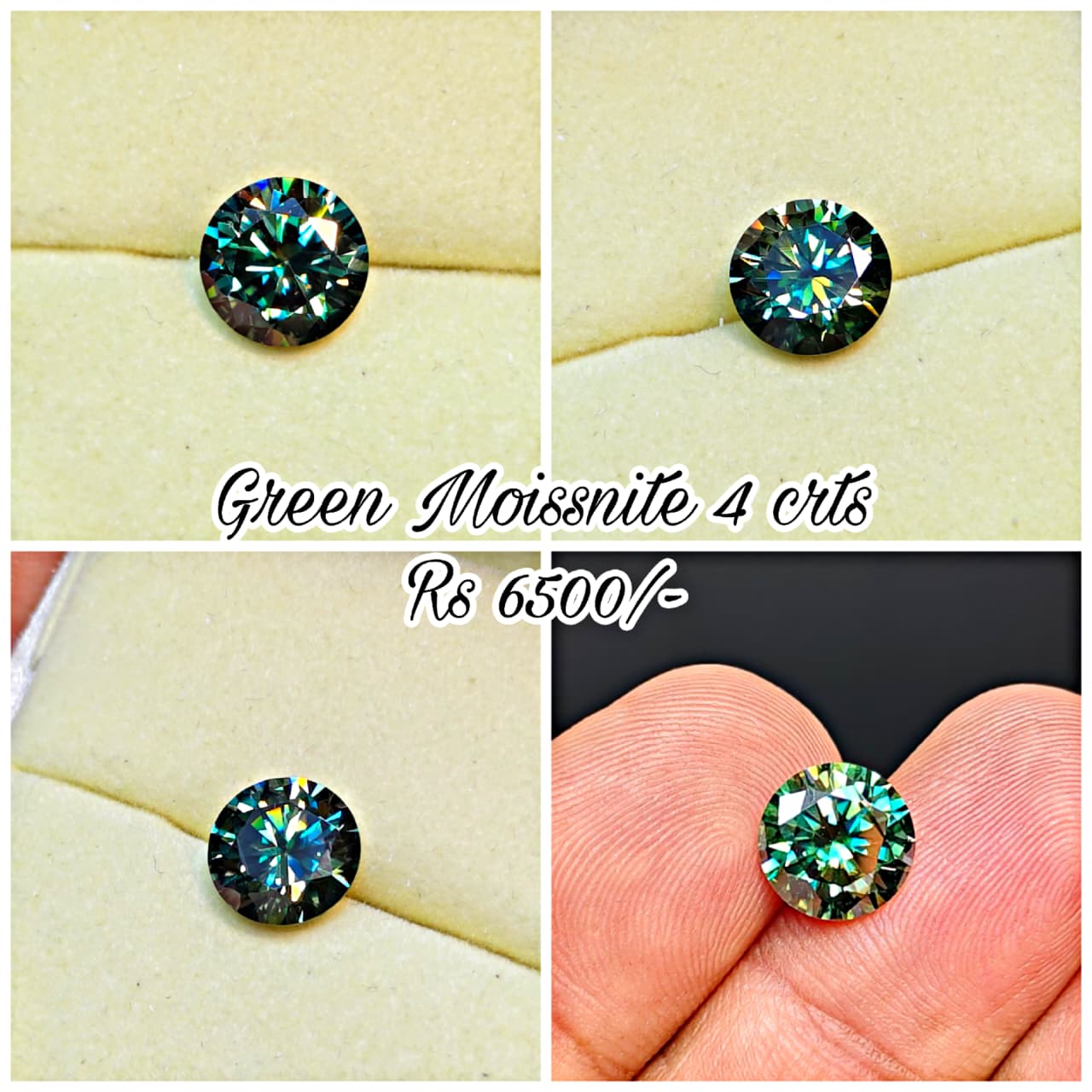 Green Color Moissanite
