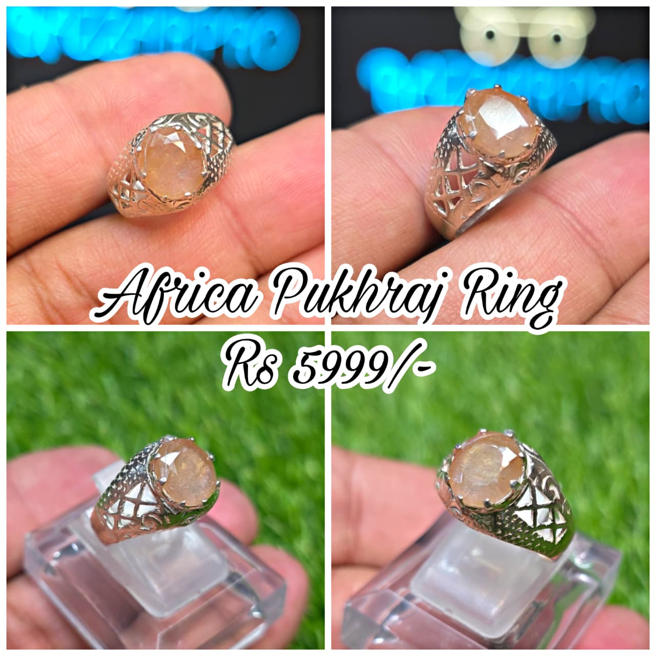 Premium Quality African Pukhraj Ring