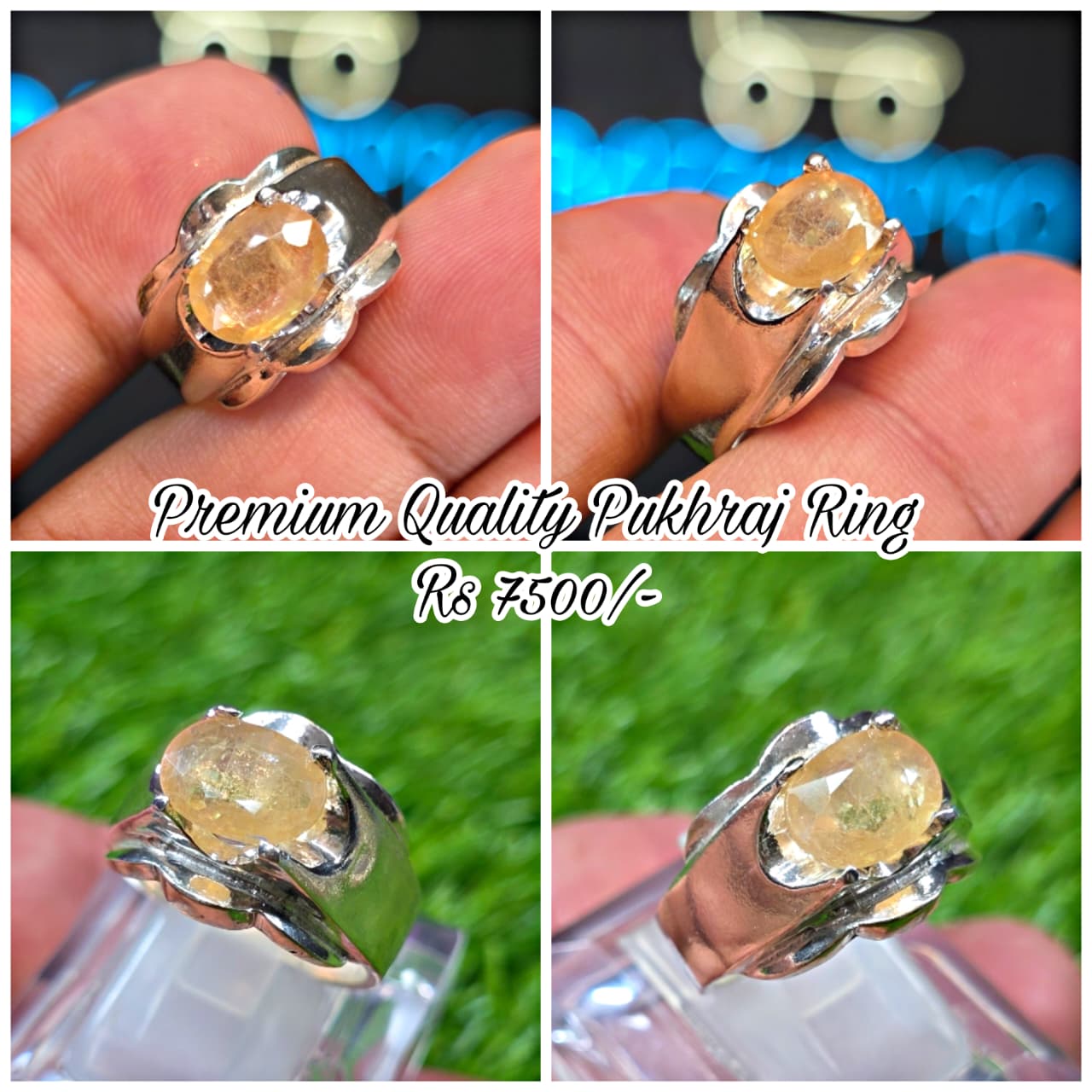 Premium Quality Pukhraj Ring