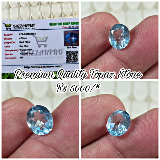 Premium Quality White Stone With Lab Certificate