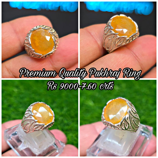 Premium Quality Pukhraj Ring