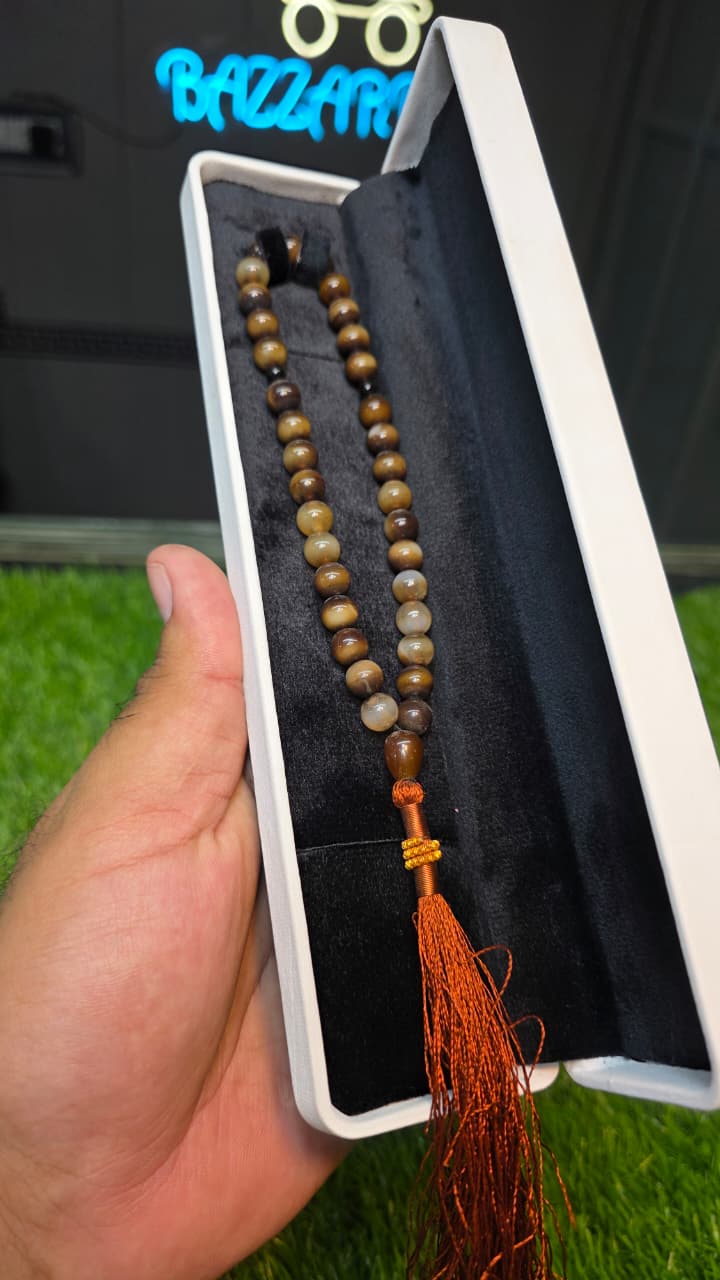 Natural Aqeeq Tasbeeh 33 Beads