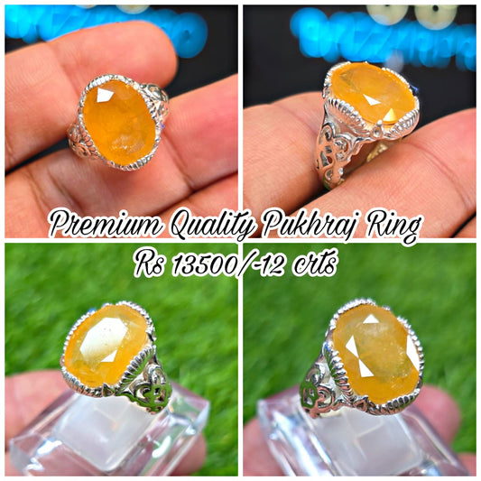Premium Quality Pukhraj Ring
