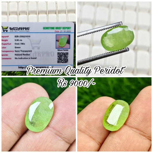 Premium Quality Peridot With Lab Certificate