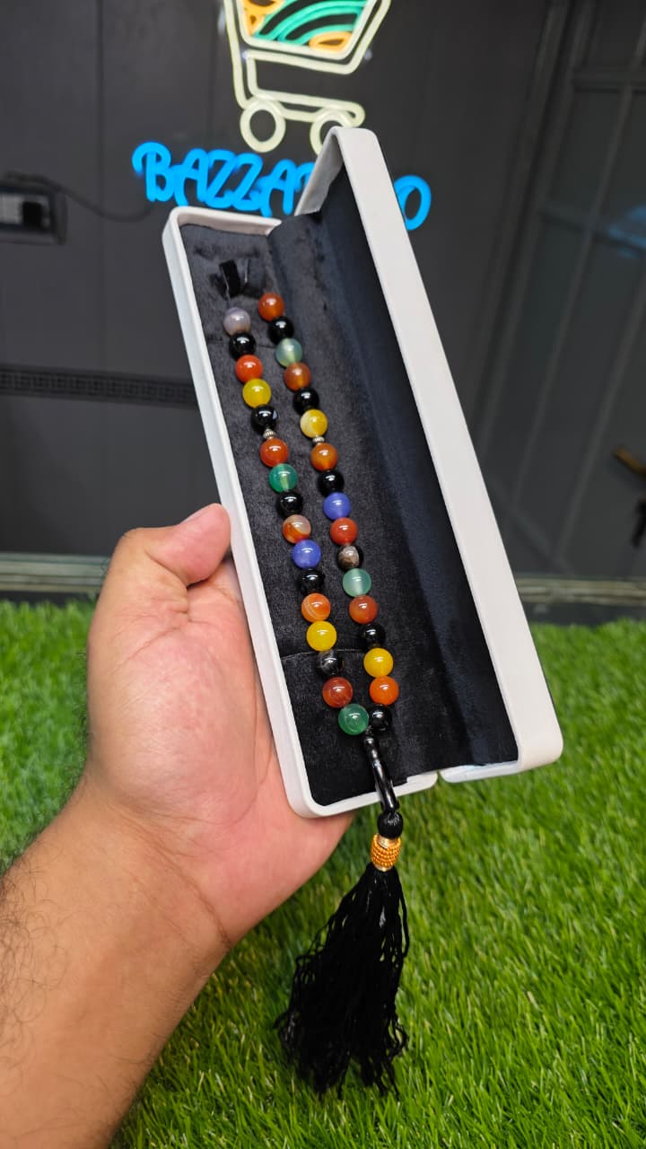 Natural Aqeeq Tasbeeh 33 Beads