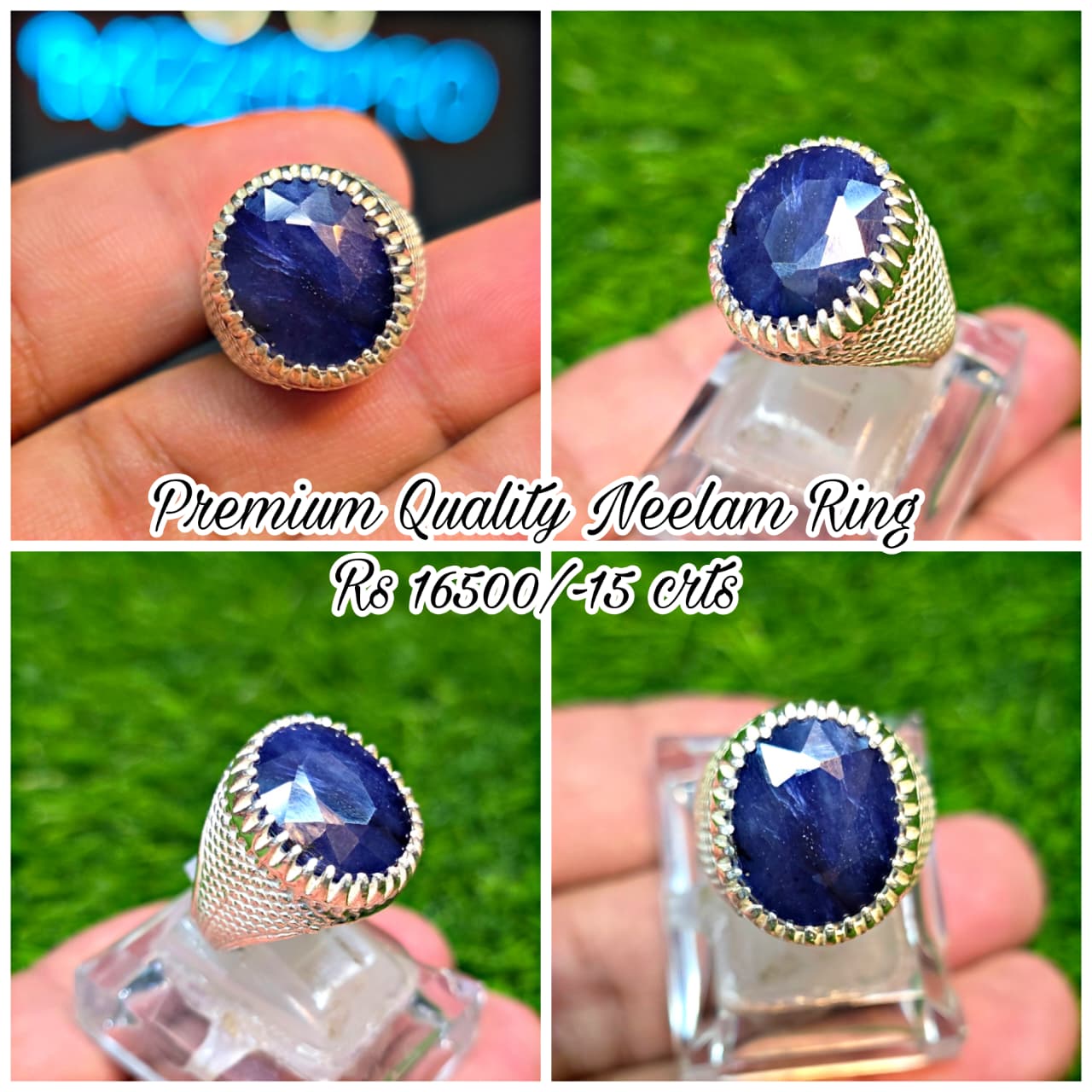 Premium Quality Neelam Ring