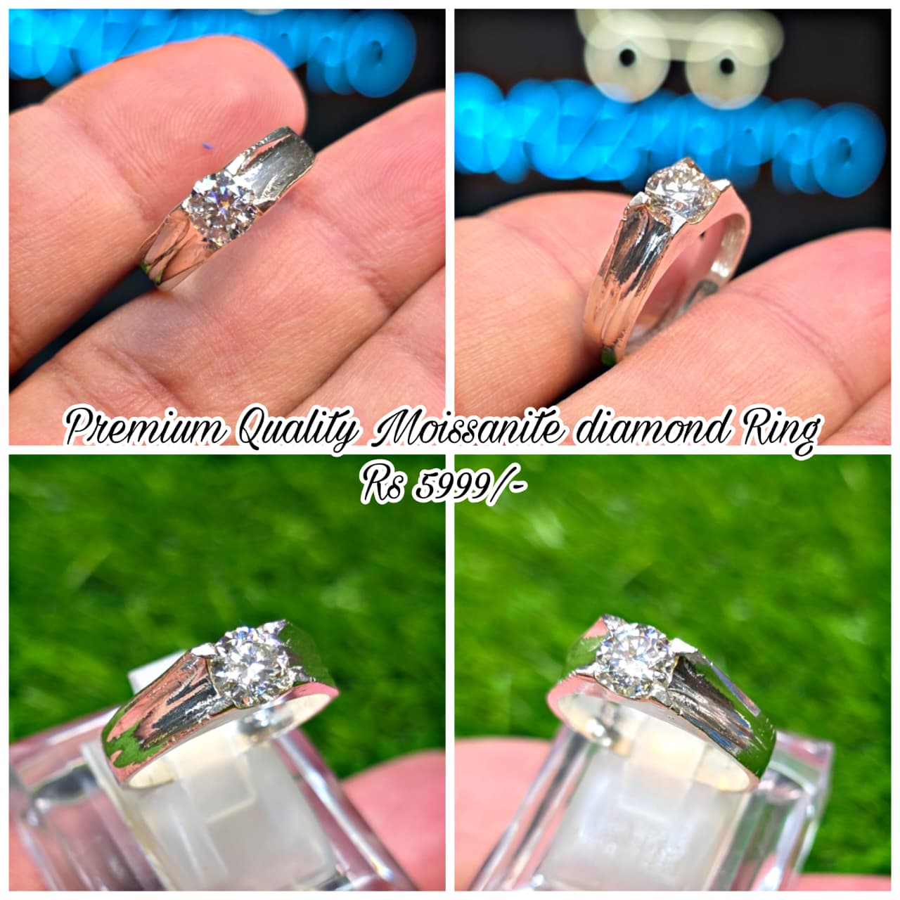 Premium Quality Moissanite Diamond Ring