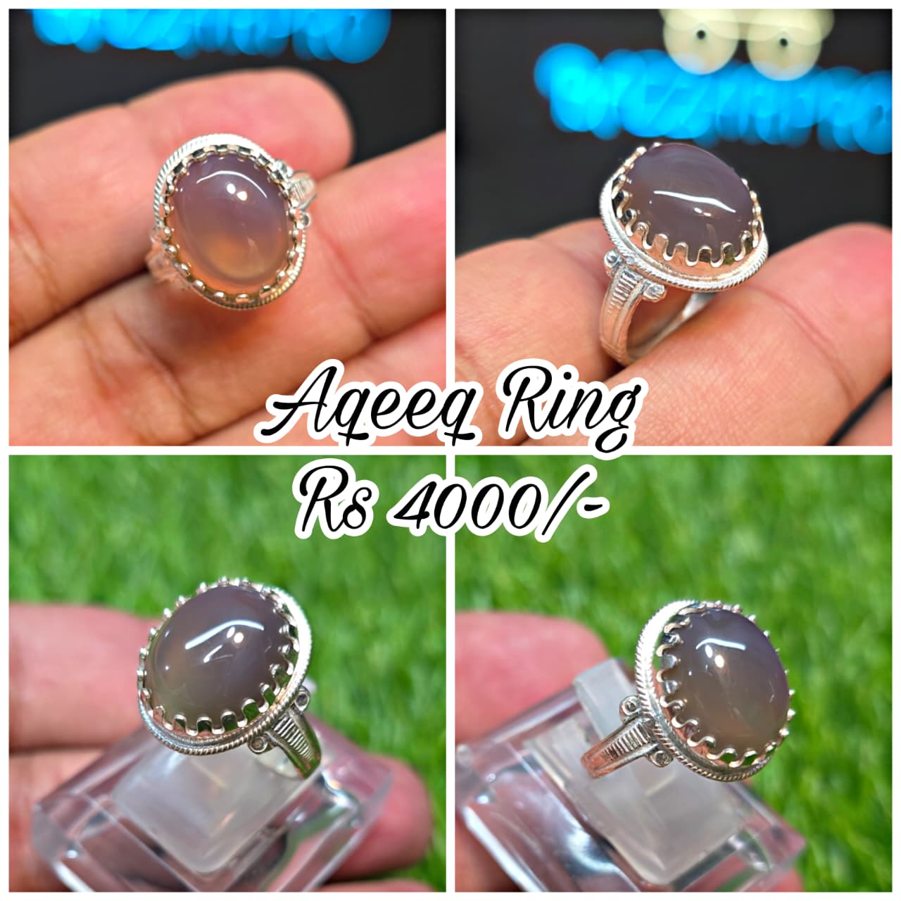 Premium Quality Aqeeq Ring