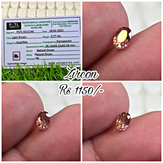 Zircon With Lab Certificate