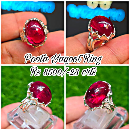 Premium Quality Poota Yaqoot Ring