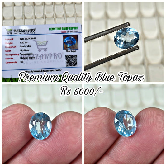 Premium Quality White Stone With Lab Certificate