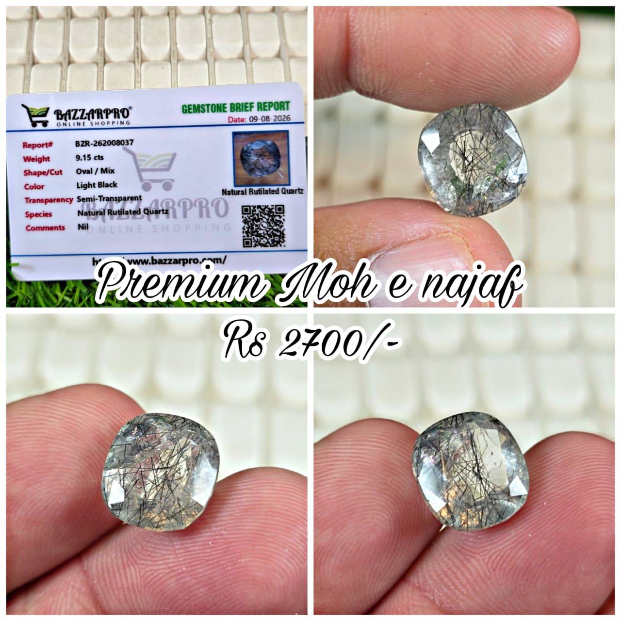 Premium Quality Moh e Najaf Stone With Lab Certificate