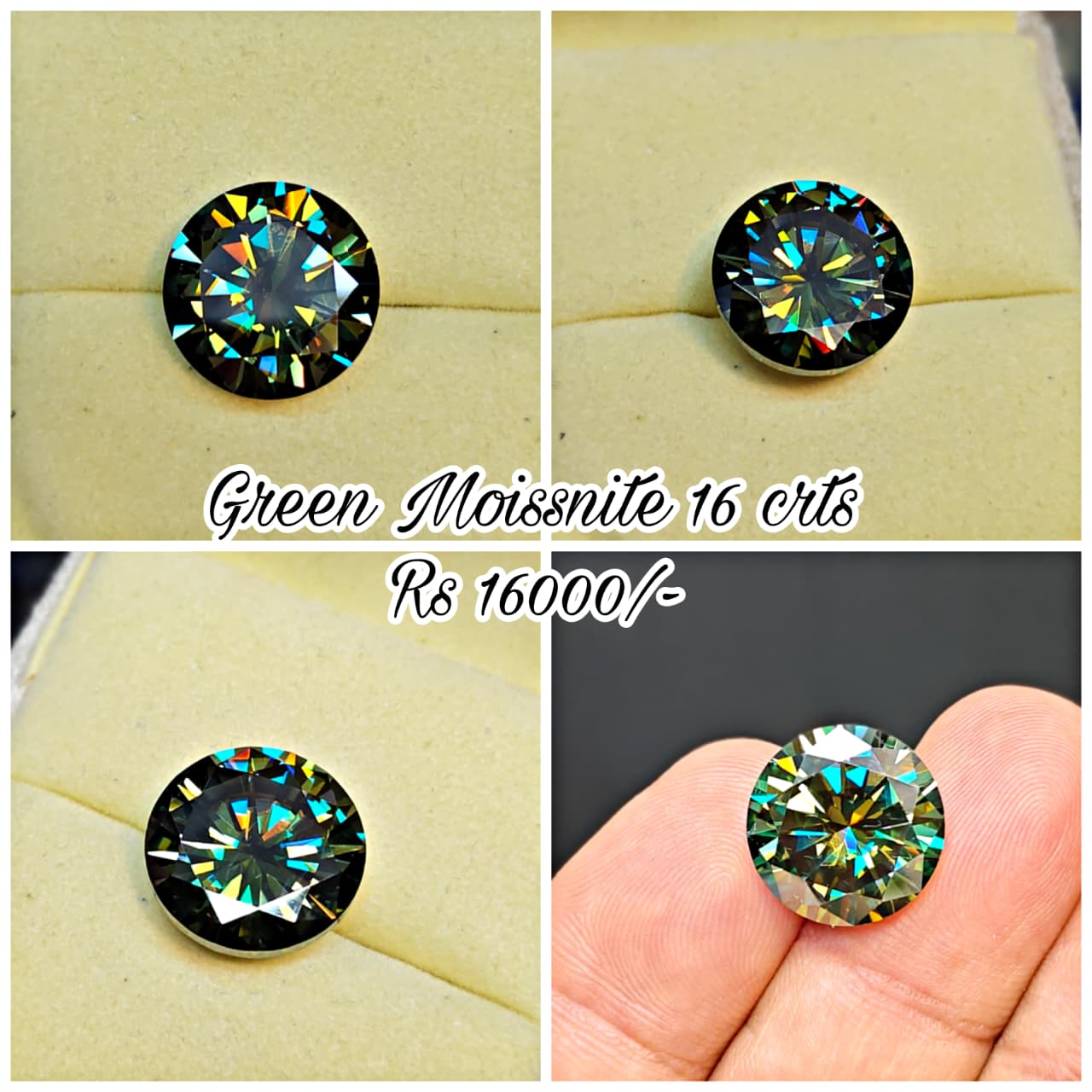 Green Color Moissanite