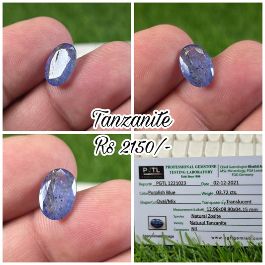 Tanzanite With Lab Certificate