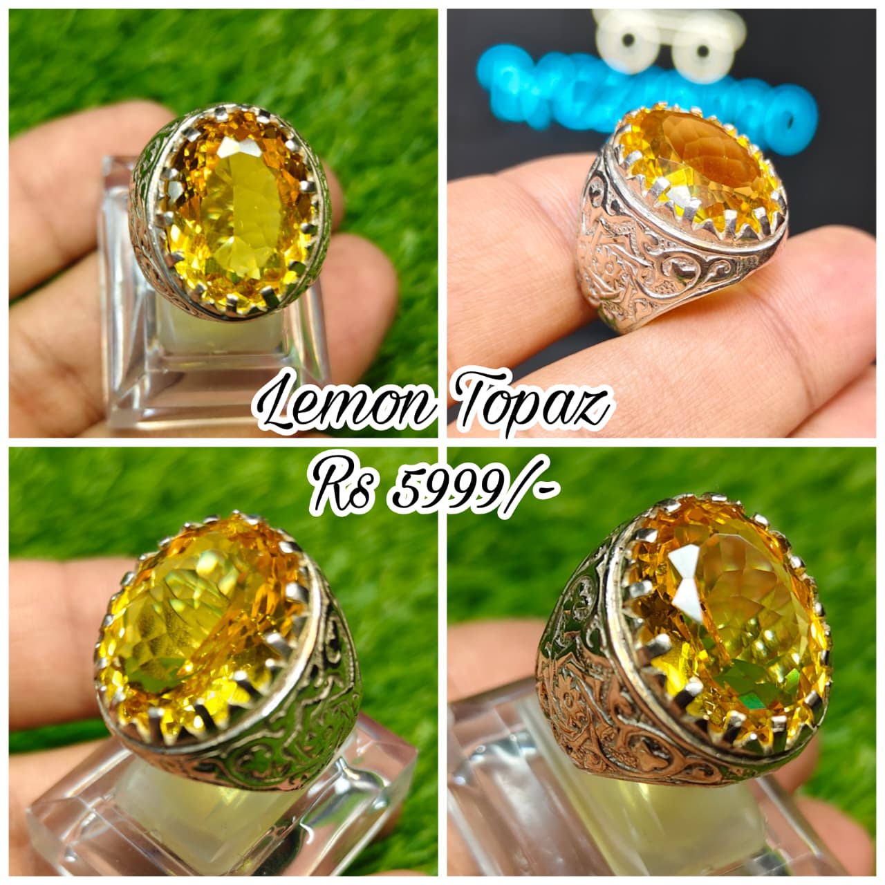 Premium Quality Lemon Topaz Ring