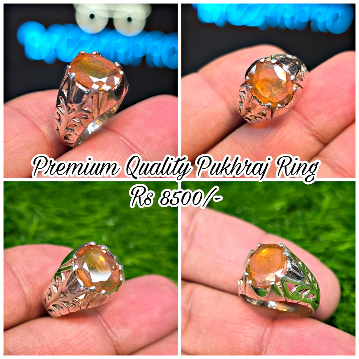Premium Quality Pukhraj Ring