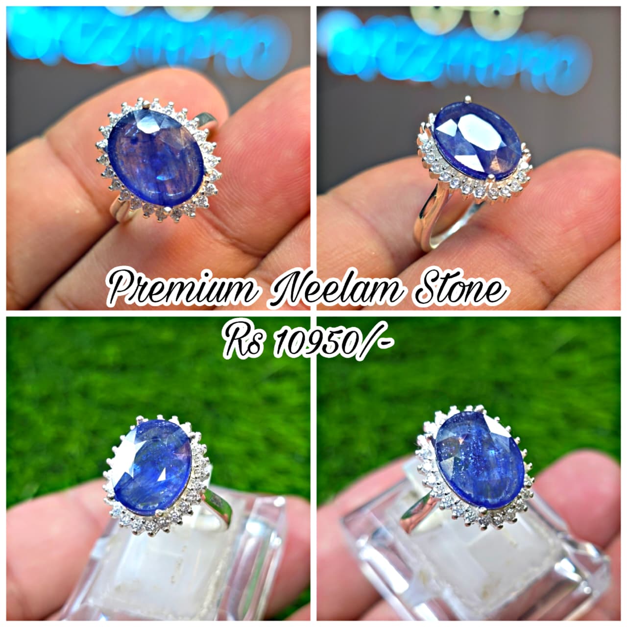Premium Quality Neelam Ring (Ladies)