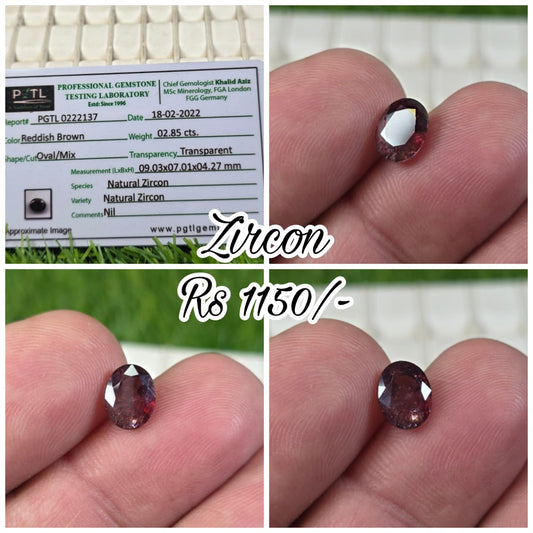 Zircon With Lab Certificate