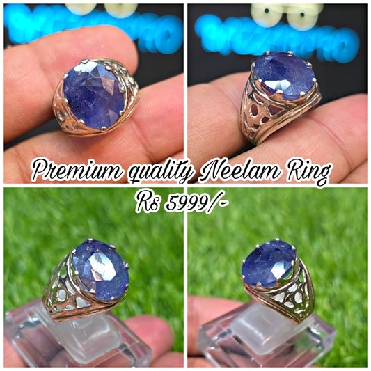 Premium Quality Neelam Ring