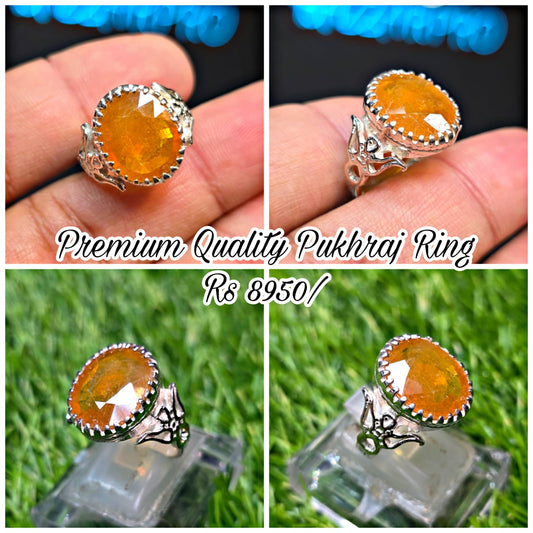 Premium Quality Pukhraj Ring