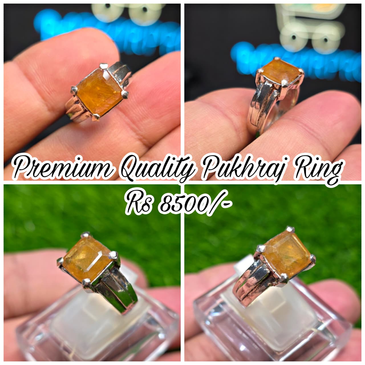 Premium Quality Pukhraj Ring