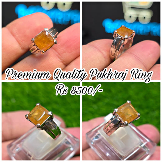 Premium Quality Pukhraj Ring