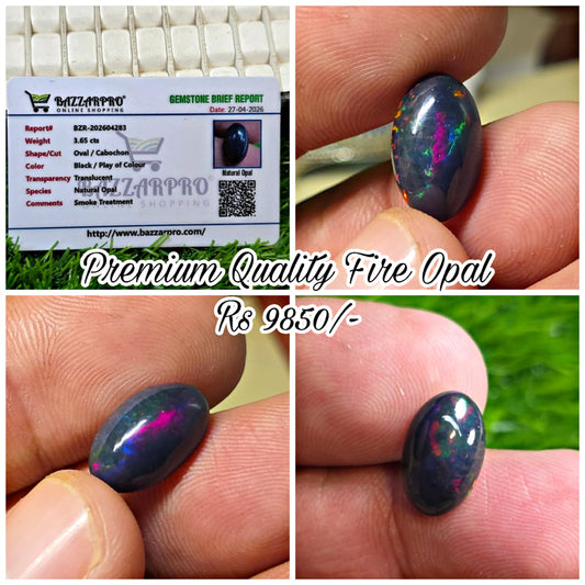 Premium Quality Fire Opal With Lab Certificate