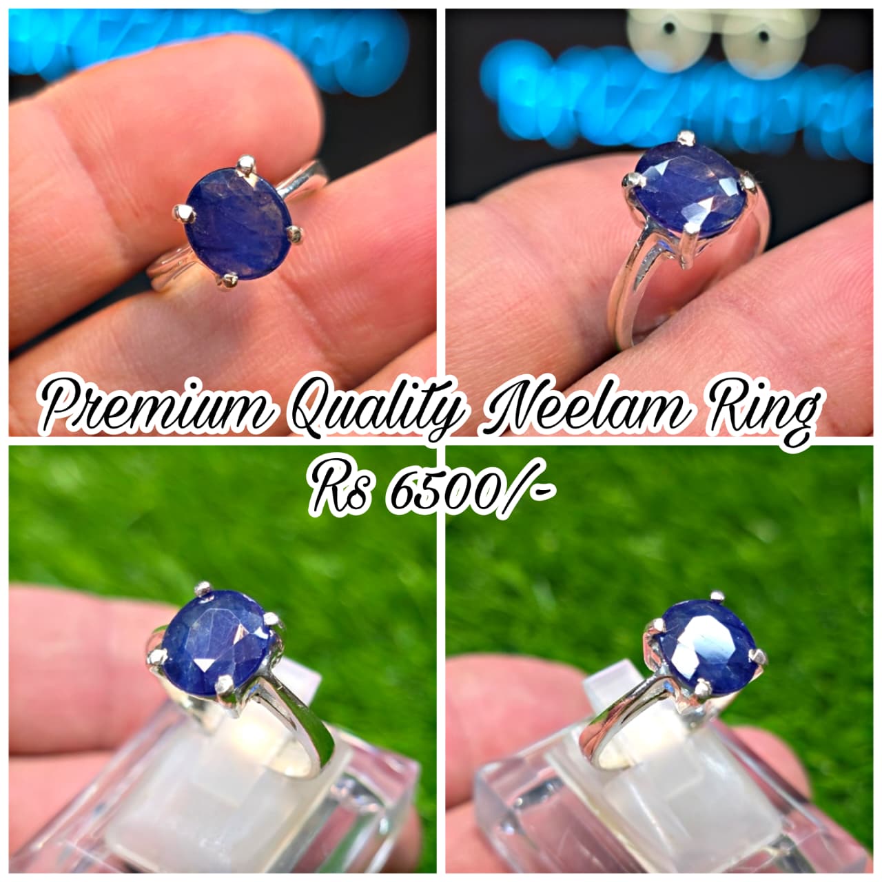 Premium Quality Neelam Ring