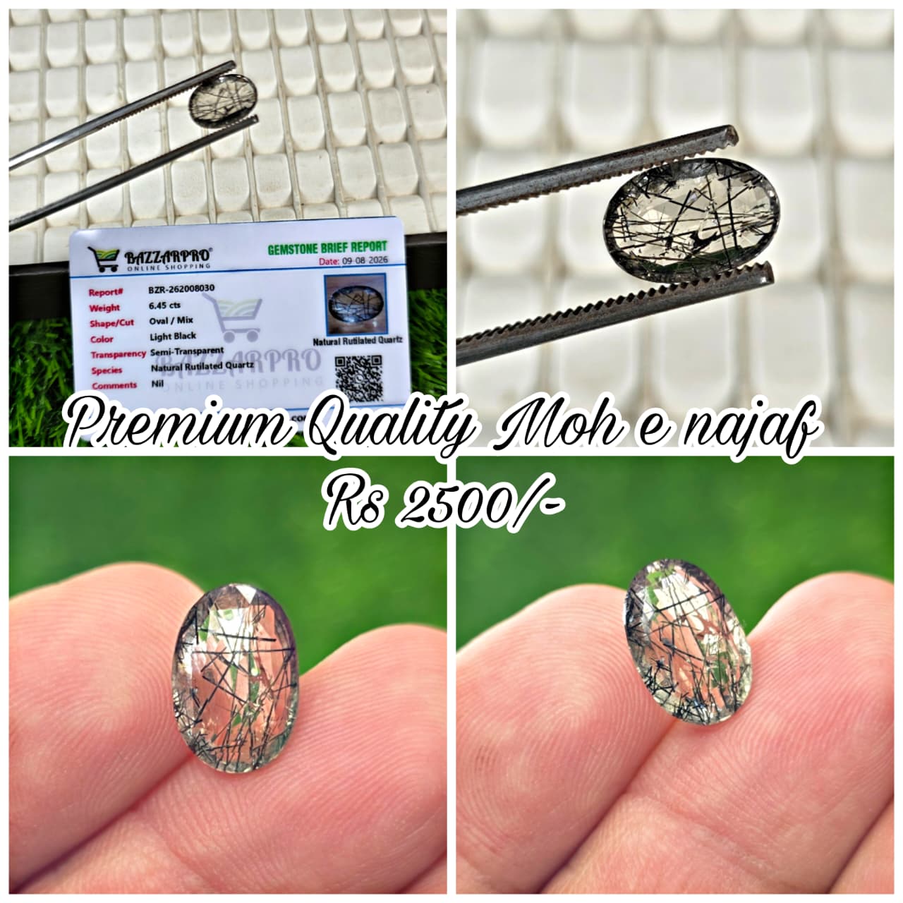 Premium Quality Moh e Najaf Stone With Lab Certificate