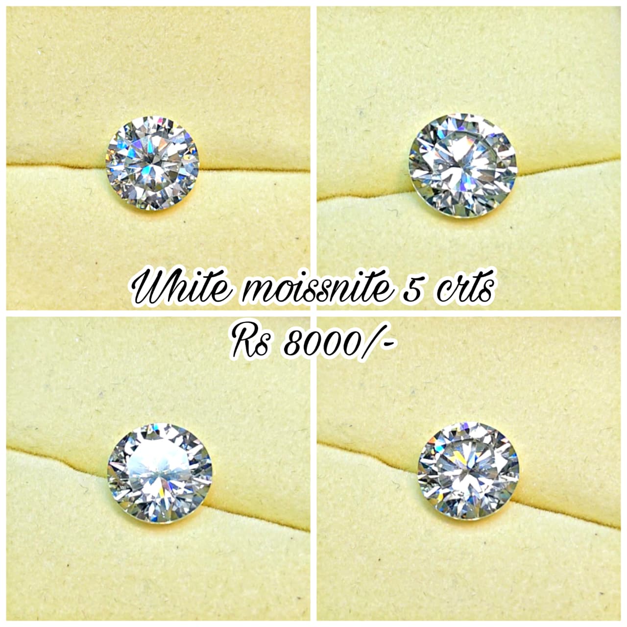 White Moissanite