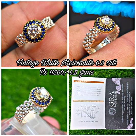 Premium Quality Vintage Style Moissanite Ring