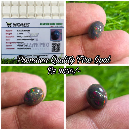Premium Quality Fire Opal With Lab Certificate