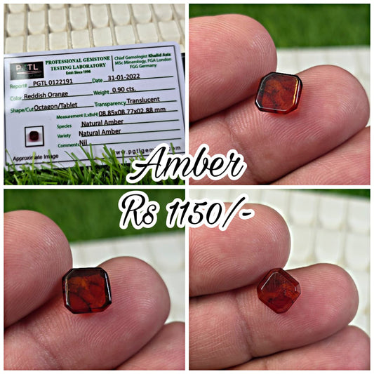 Amber With Lab Certificate