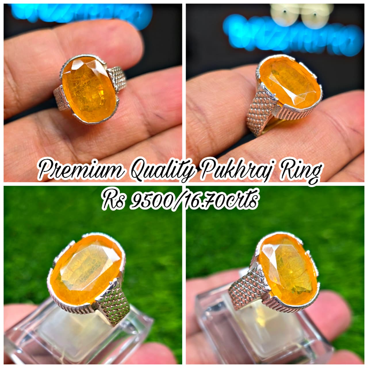Premium Quality Pukhraj Ring