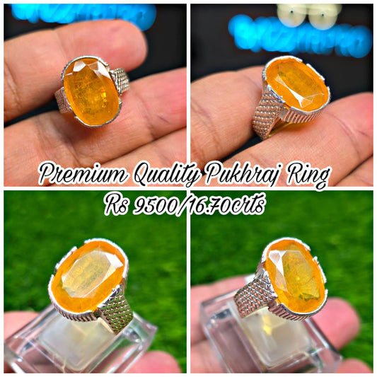 Premium Quality Pukhraj Ring