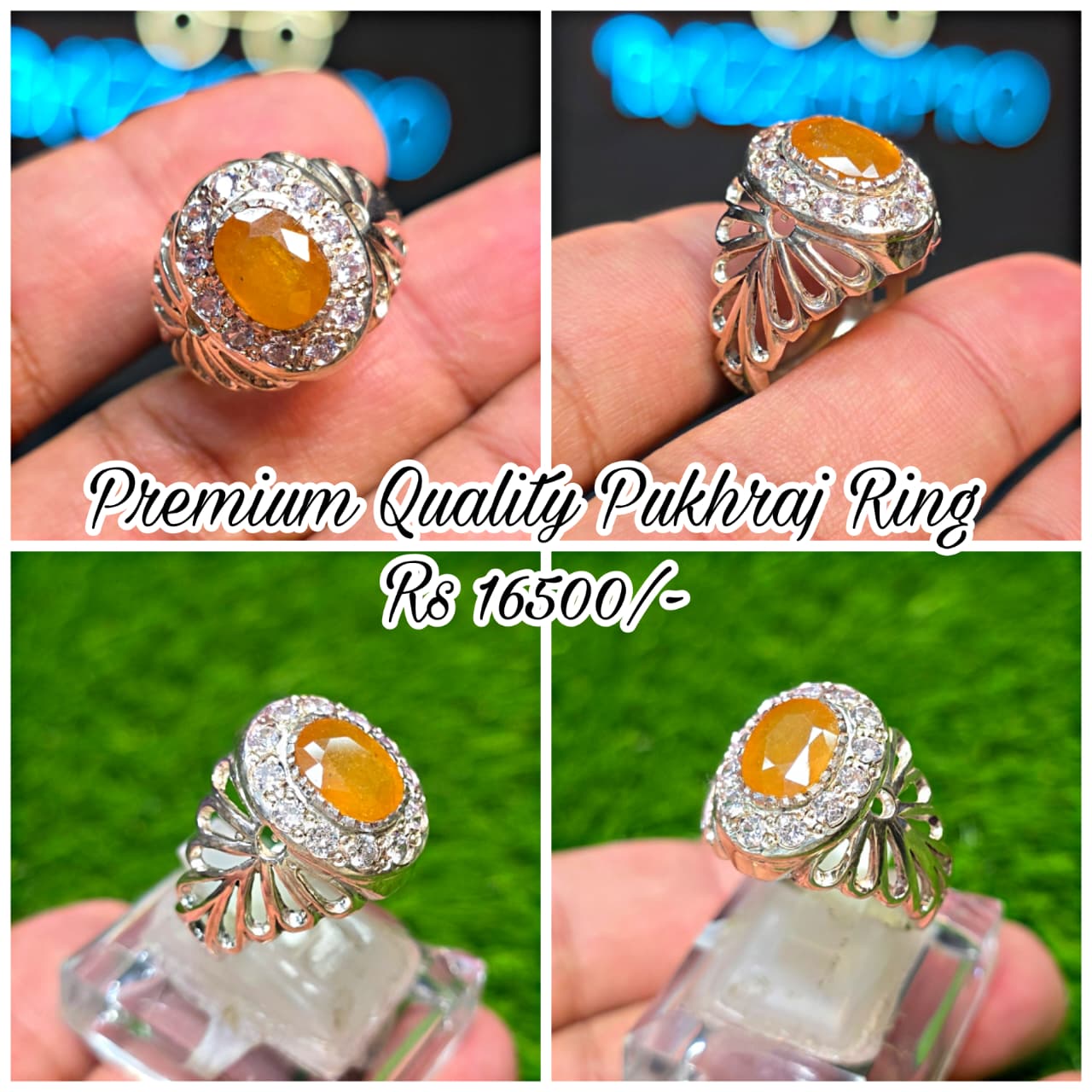 Premium Quality Pukhraj Ring