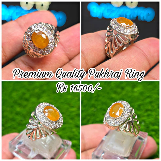Premium Quality Pukhraj Ring